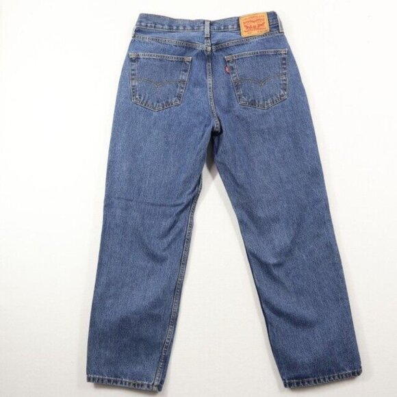 Levis 550 Jeans Mens 33x30 (Fits 32x28.5) Blue Relaxed Tapered Denim - Picture 3 of 8